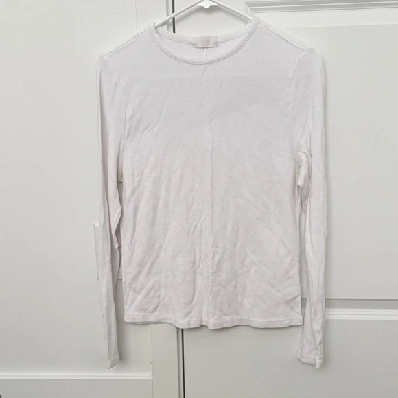 Nuuds Classic White Long Sleeve Tee - Picture 1 of 3